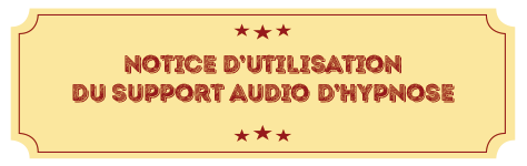 Notice d'utilisation